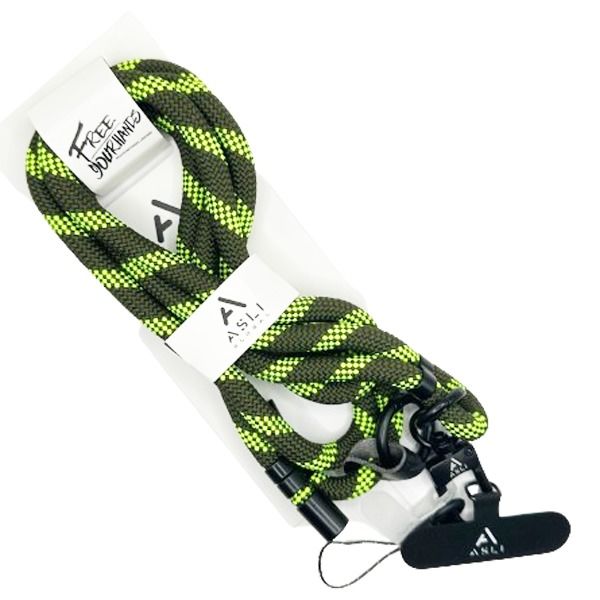 علاقة رقبة للهاتف قابلة للتعديل من أسلي جلوبال 160 سم| أخضر زيتوني علاقة رقبة للهاتف قابلة للتعديل من أسلي جلوبال 160 سم| أخضر زيتوني